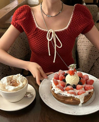 Eunchae Tie-Front Knit Top