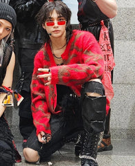 Hyunjin Red Vintage Sunglasses