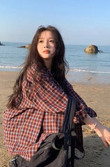 Yunjin Retro Plaid Shirt