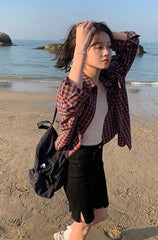 Yunjin Retro Plaid Shirt