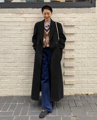 Rose Long Woolen Coat