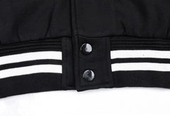 White Lined Baseball Jacket