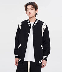 White Lined Baseball Jacket