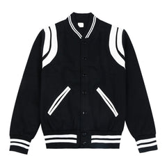 White Lined Baseball Jacket