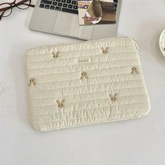 Rabbit Bow Laptop Sleeve