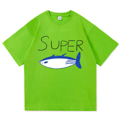 SuperTuna™ Retro Kawaii Cotton T-Shirt Harajuku Style