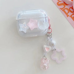 Crystal Rabbit Star AirPods Case
