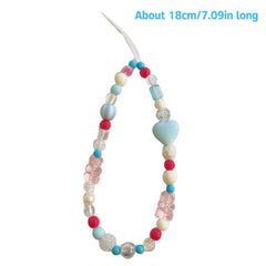Blue Pink Bowknot Phone Chain