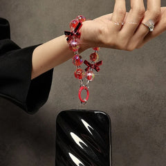 Bow Beaded Wrist Bag