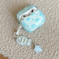 Blue Fish Star AirPods Case