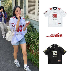 Minji Hyein Oversized Korean Jersey Tee