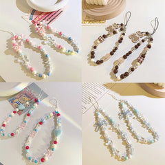 Blue Pink Bowknot Phone Chain