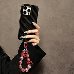 Bow Beaded Wrist Bag