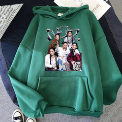 NewJeans “NJZ NWJNS” Oversized Graphic Hoodie