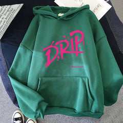 BABYMONSTER “DRIP Album” Retro Harajuku Oversized Hoodie
