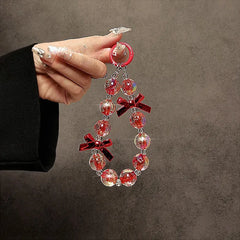 Bow Beaded Wrist Bag