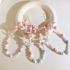 Blue Pink Bowknot Phone Chain