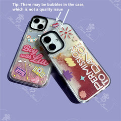 Black Swan Quicksand Glitter Case