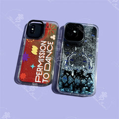 Black Swan Quicksand Glitter Case