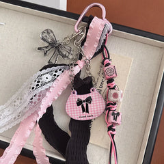 Ballet Bow Lace Keychain
