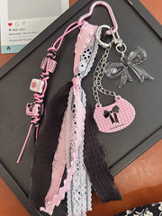 Ballet Bow Lace Keychain