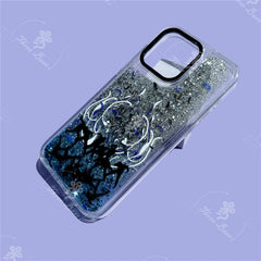Black Swan Quicksand Glitter Case