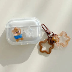 Crystal Rabbit Star AirPods Case