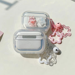 Crystal Rabbit Star AirPods Case