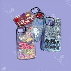 Black Swan Quicksand Glitter Case