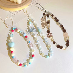 Blue Pink Bowknot Phone Chain