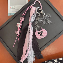 Ballet Bow Lace Keychain