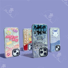 Black Swan Quicksand Glitter Case