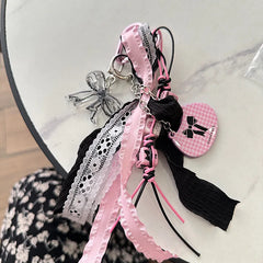 Ballet Bow Lace Keychain