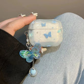 Ink Blue Butterfly AirPods Case