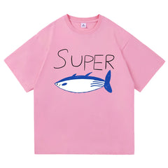 SuperTuna™ Retro Kawaii Cotton T-Shirt Harajuku Style