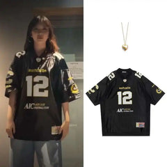 Minji Hyein Oversized Korean Jersey Tee