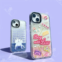 Black Swan Quicksand Glitter Case