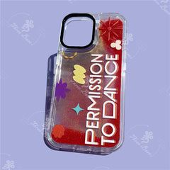 Black Swan Quicksand Glitter Case