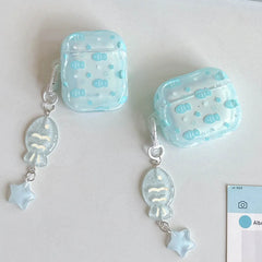 Blue Fish Star AirPods Case