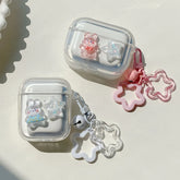 Crystal Rabbit Star AirPods Case