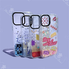 Black Swan Quicksand Glitter Case