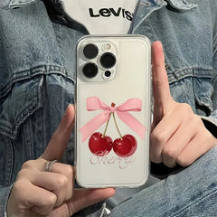 Cherry Bow Clear Case