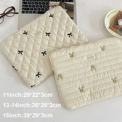 Rabbit Bow Laptop Sleeve