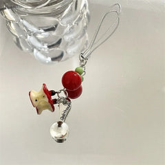 Strawberry Green Hat Phone Chain