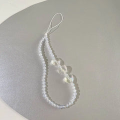 Pearl Bow Bear Phone Chain