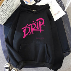 BABYMONSTER “DRIP Album” Retro Harajuku Oversized Hoodie