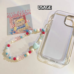 Blue Pink Bowknot Phone Chain