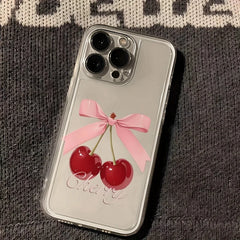 Cherry Bow Clear Case