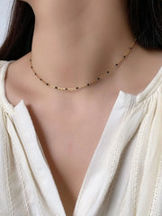 Seungmin Gold Beaded Necklace