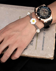 Seungmin Pearl Flower Bracelet